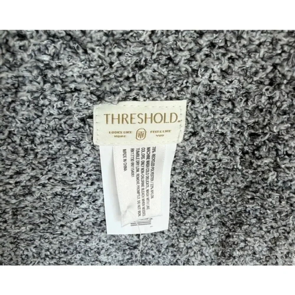 Threshold Heather Gray Super Soft Throw 50